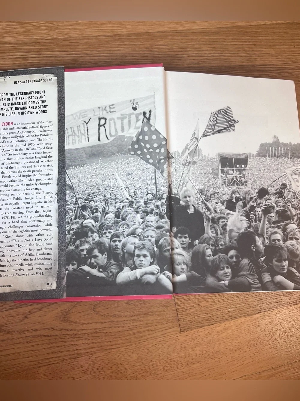 NEW Anger Is an Energy: My Life Uncensored by John Lydon, Hardcover